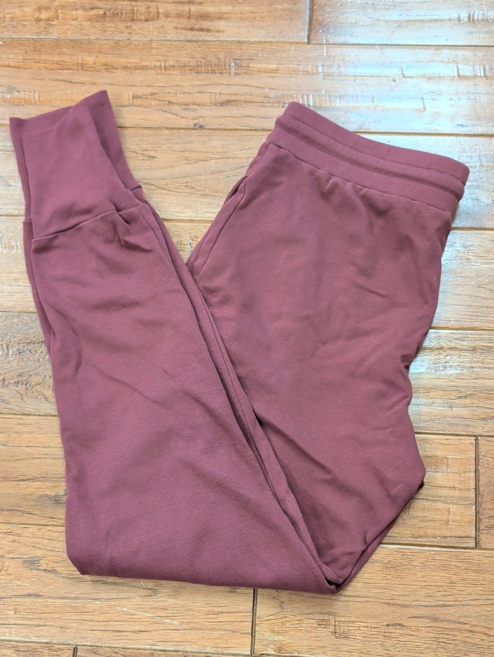 kate quinn Maroon Organic Cotton Joggers